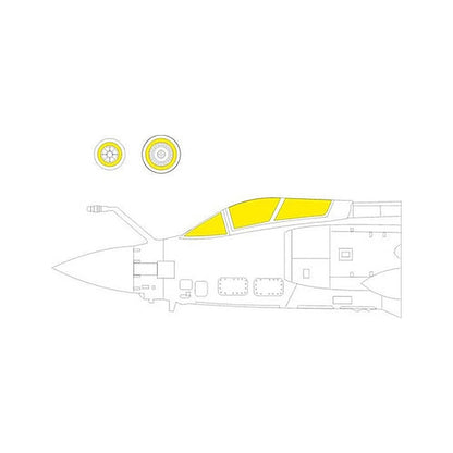 eduard ex906 1 48 mask buccaneer s 2c d for airfix canopy mask set