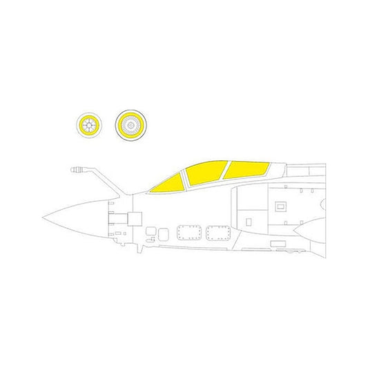 eduard ex906 1 48 mask buccaneer s 2c d for airfix canopy mask set