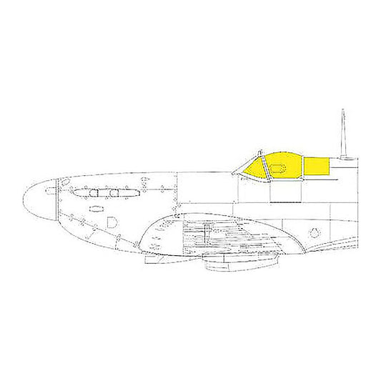 eduard ex914 1 48 mask spitfire mk v tface canopy mask set for eduard