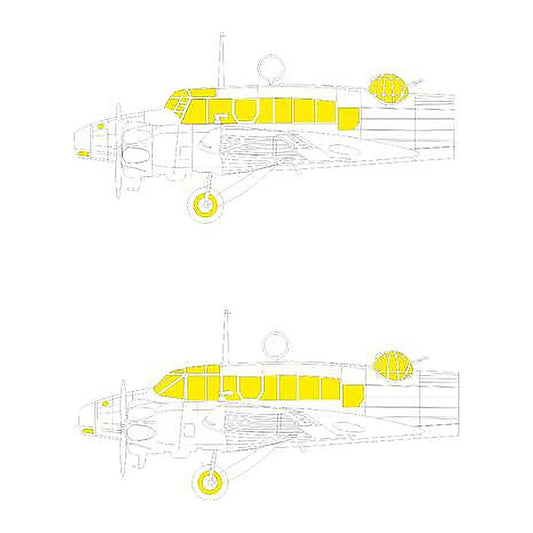eduard ex918 1 48 mask anson mk i tface canopy mask set for airfix