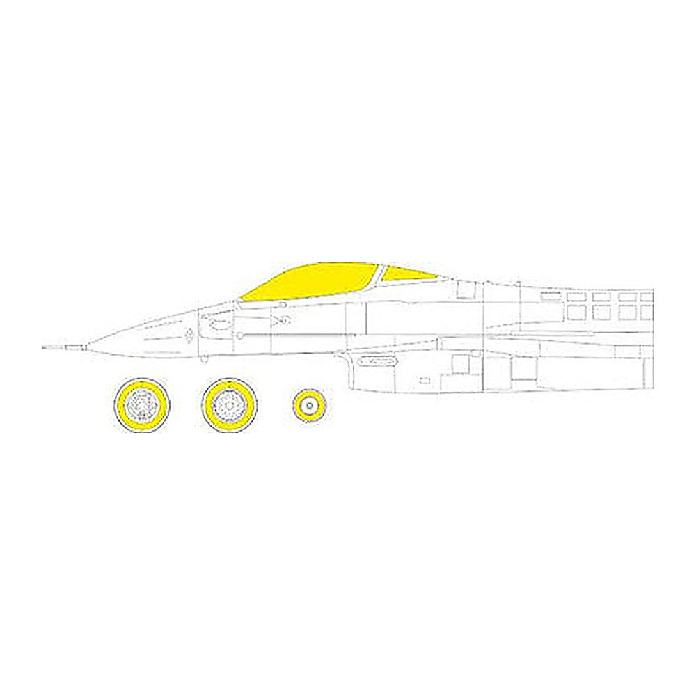 eduard ex919 1 48 mask f 16c block 25 42 for kinetic canopy mask set