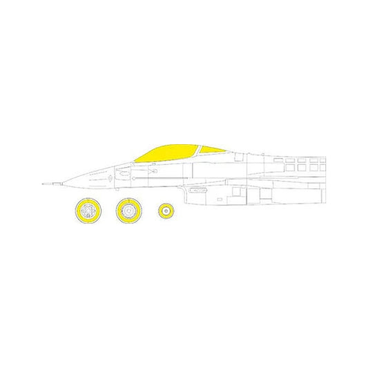 eduard ex929 1 48 mask f 16a mlu for kinetic canopy mask set