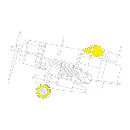 eduard ex935 1 48 mask f4u 1d for hobby boss canopy mask set