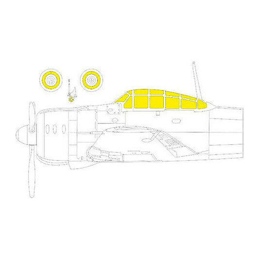 eduard ex937 1 48 mask a6m2b tface canopy mask set for academy