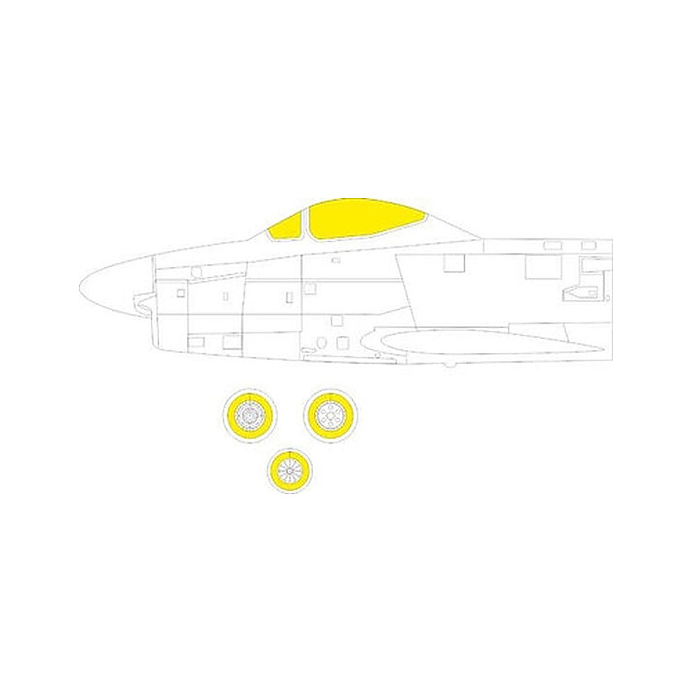 eduard ex941 1 48 mask f 86d tface canopy mask set for revell
