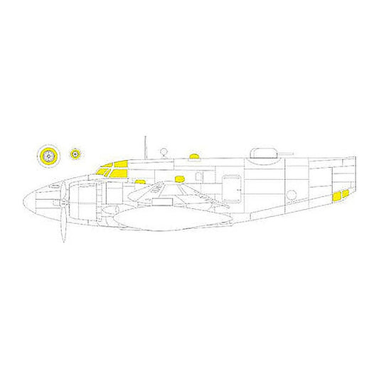 eduard ex945 1 48 mask pv 1 tface canopy mask set for academy