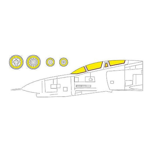 eduard ex950 1 48 mask f 4e tface canopy mask set for meng