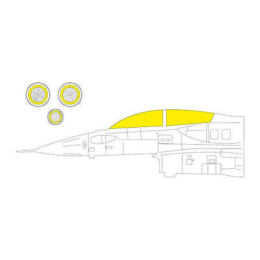 eduard ex966 1 48 mask f 16d block 30 40 50 for kinetic canopy mask