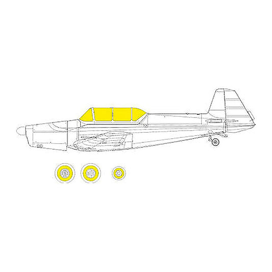 eduard ex983 1 48 z 526 trener master tface canopy mask set