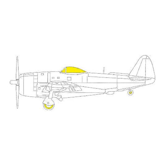 eduard ex997 1 48 p 47d 25 ex997 masks canopy mask set