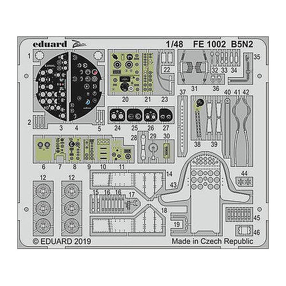 eduard fe1002 1 48 for hasegawa photo etch detail set