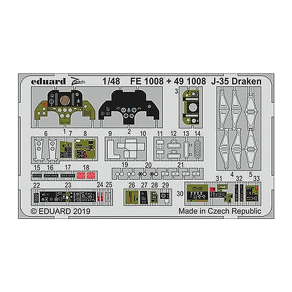 eduard fe1008 1 48 j 35 draken for hasegawa