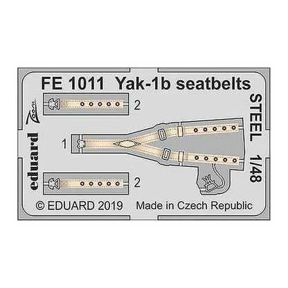 eduard fe1011 1 48 yak 1b seatbelts steel for zvezda