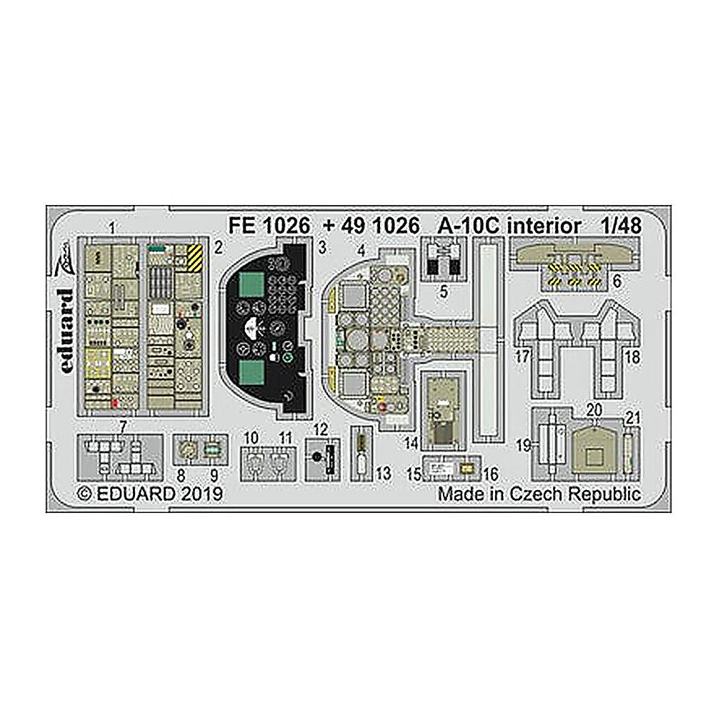 eduard fe1026 1 48 a 10c for italeri photo etch detail set