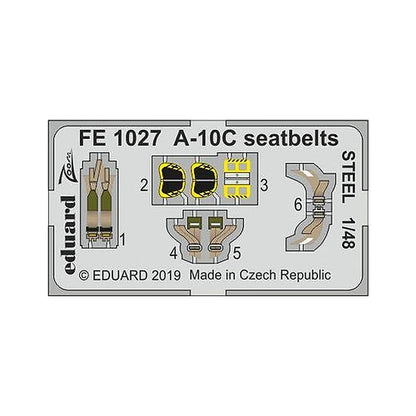 eduard fe1027 1 48 a 10c seatbelts steel for italeri
