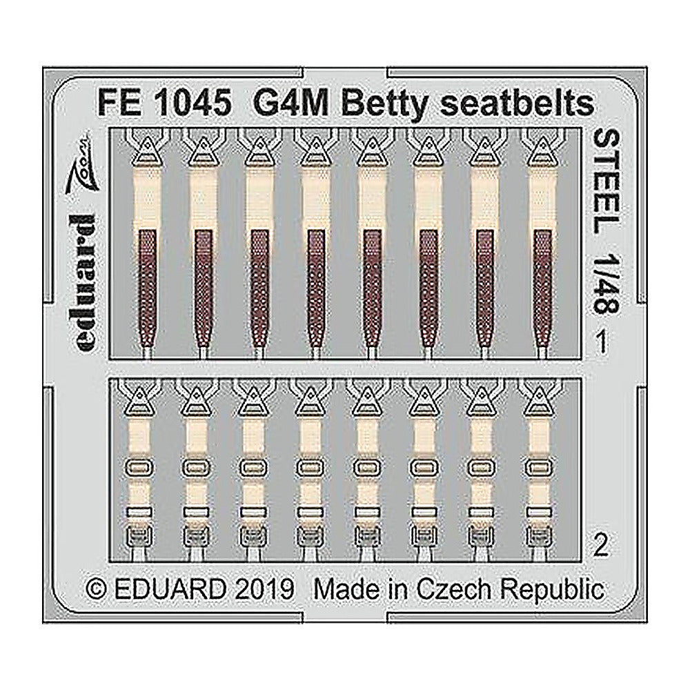 eduard fe1045 1 48 betty seatbelts steel for tamiya