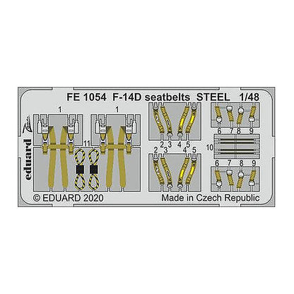 eduard fe1054 1 48 f 14d seatbelts steel for amk