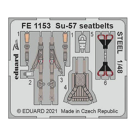 eduard fe1153 1 48 su 57 seatbelts steel for zvezda