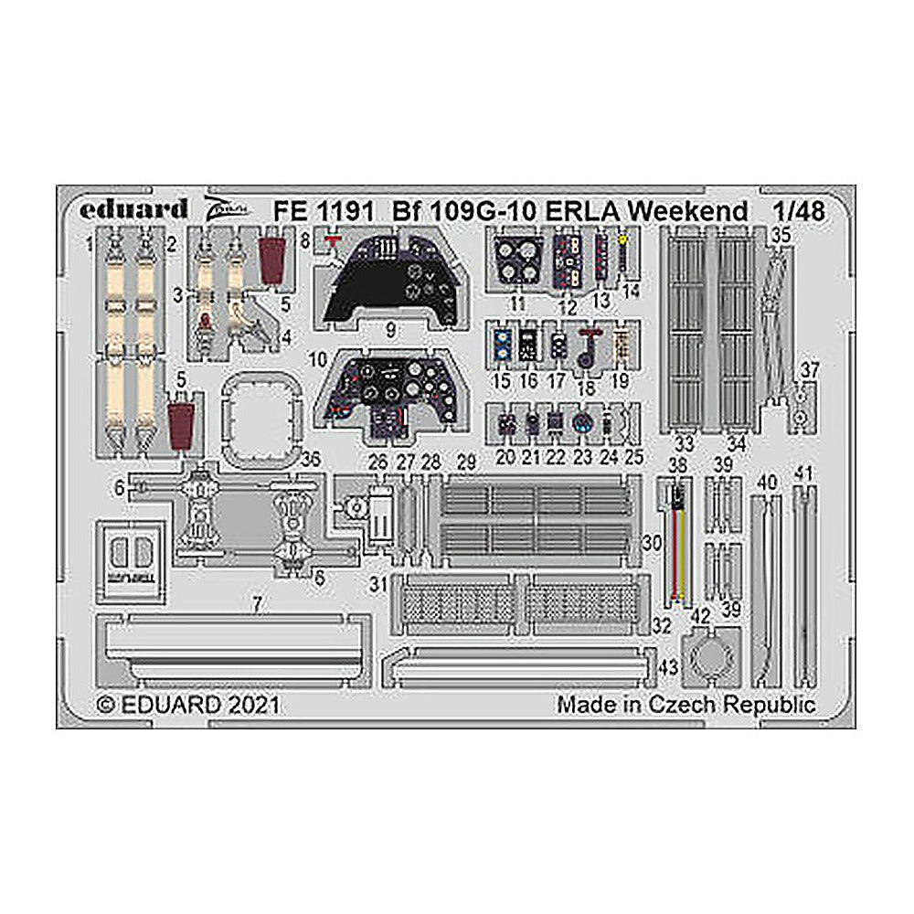 eduard fe1191 1 48 bf 109g 10 erla weekend for eduard