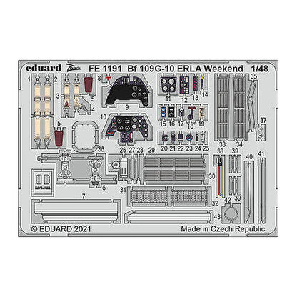 eduard fe1191 1 48 bf 109g 10 erla weekend for eduard