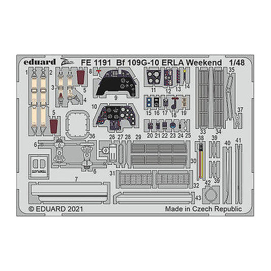 eduard fe1191 1 48 bf 109g 10 erla weekend for eduard