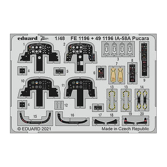 eduard fe1196 1 48 ia 58a pucara for kinetic