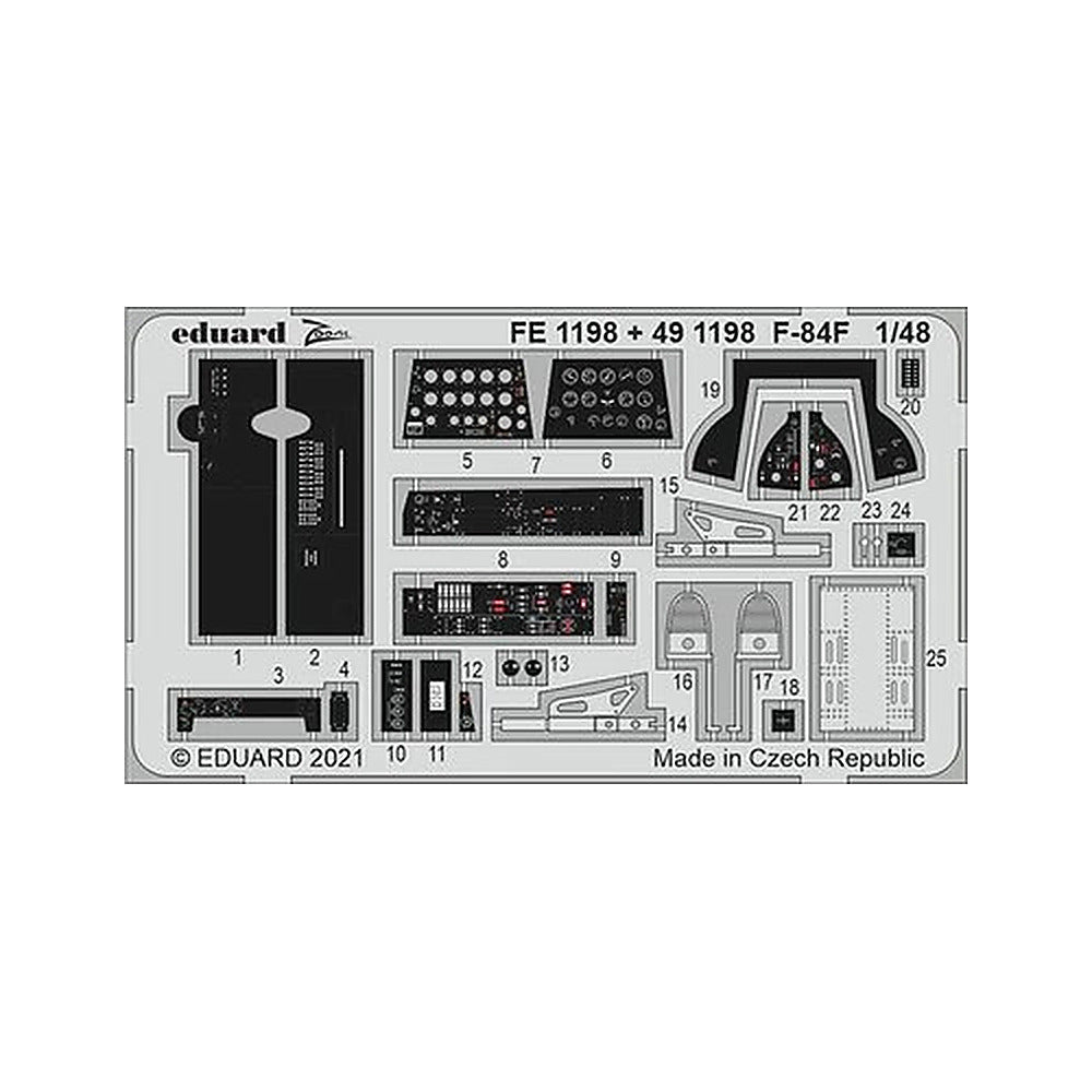 eduard fe1198 1 48 f 84f for kinetic photo etch detail set