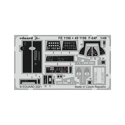 eduard fe1198 1 48 f 84f for kinetic photo etch detail set
