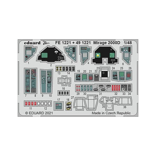 eduard fe1221 1 48 mirage 2000d for kinetic