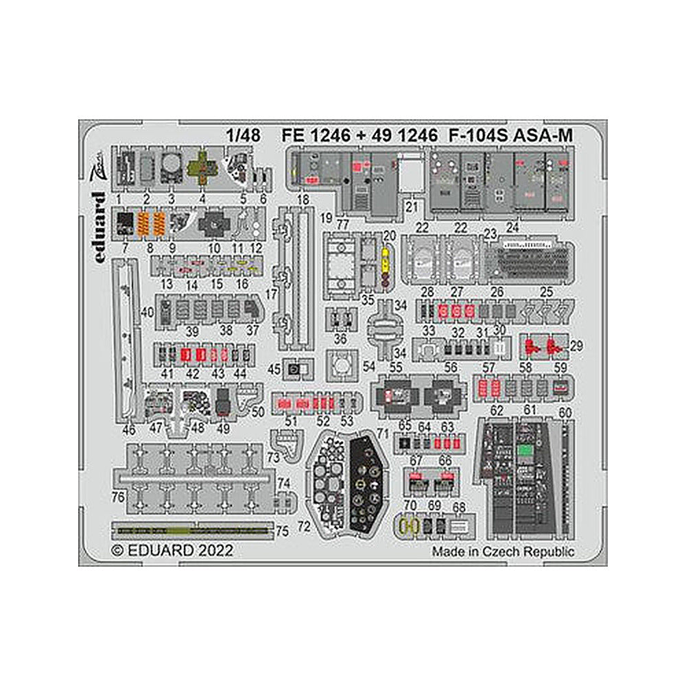 eduard fe1246 1 48 f 104s asa m for kinetic