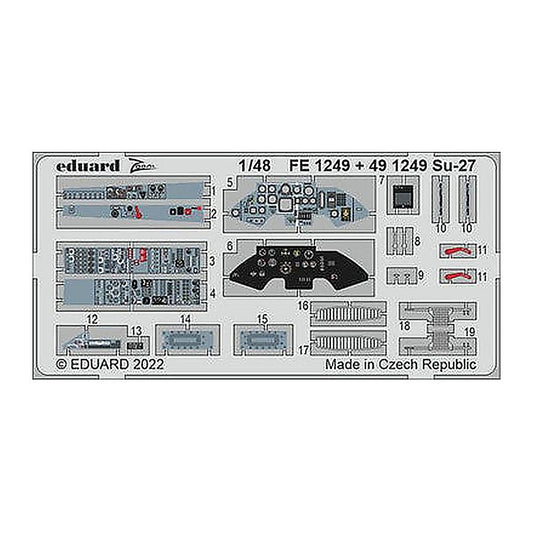 eduard fe1249 1 48 su 27 for great wall hobby