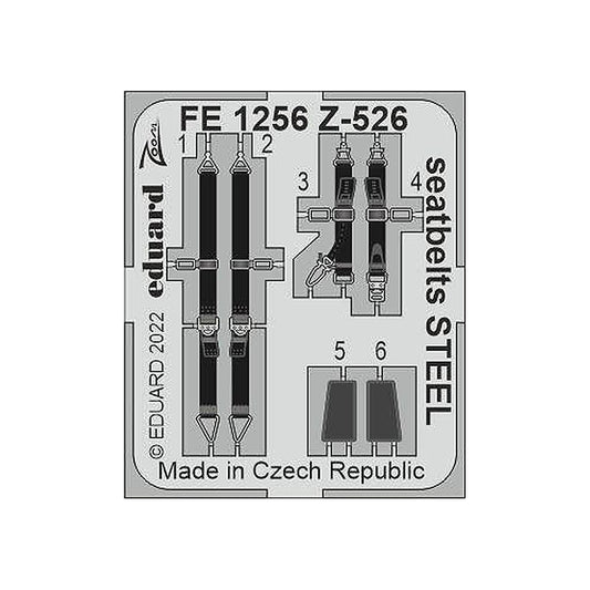 eduard fe1256 1 48 z 526 seatbelts steel for eduard