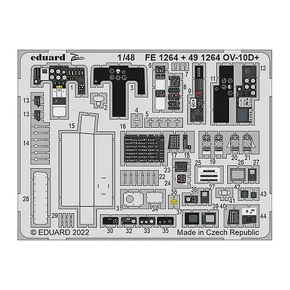 eduard fe1264 1 48 ov 10d bronco photo etch set for icm