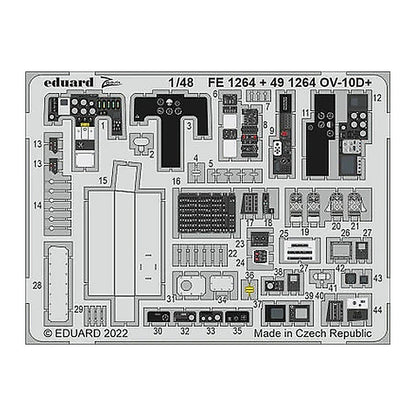 eduard fe1264 1 48 ov 10d bronco photo etch set for icm