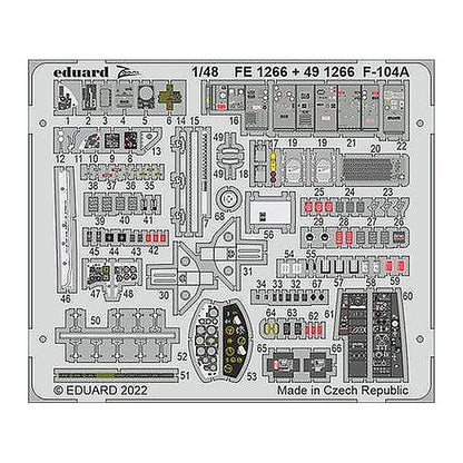 eduard fe1266 1 48 f 104a for kinetic photo etch detail set