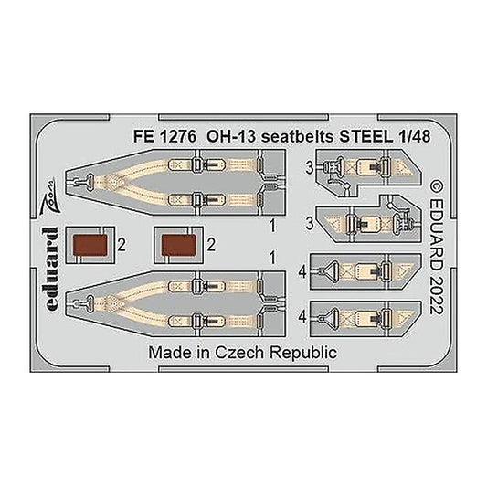 eduard fe1276 1 48 oh 13 seatbelts steel for italeri