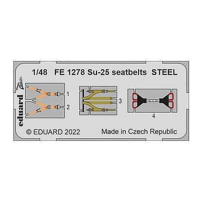 eduard fe1278 1 48 su 25 seatbelts steel for zvezda