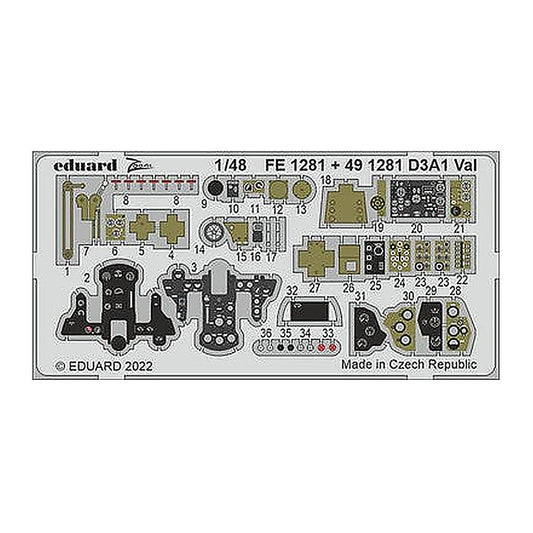 eduard fe1281 1 48 val for hasegawa photo etch detail set