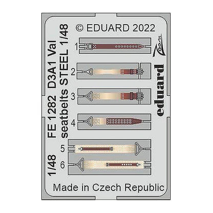 eduard fe1282 1 48 val seatbelts steel for hasegawa