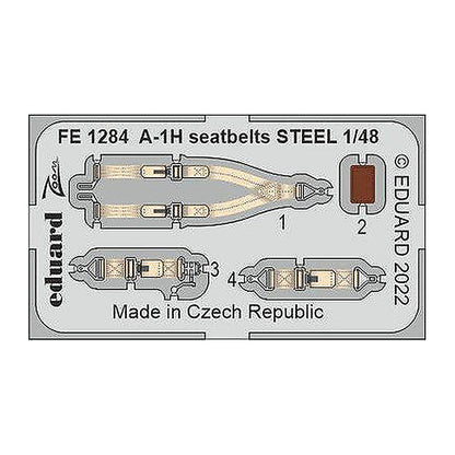 eduard fe1284 1 48 a 1h seatbelts steel photo etch for tamiya