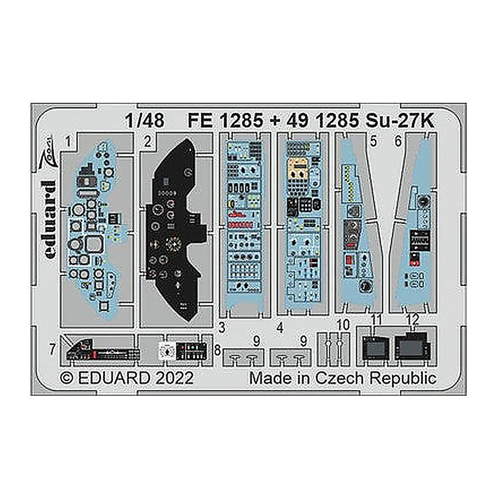 eduard fe1285 1 48 su 27k for minibase photo etch detail set
