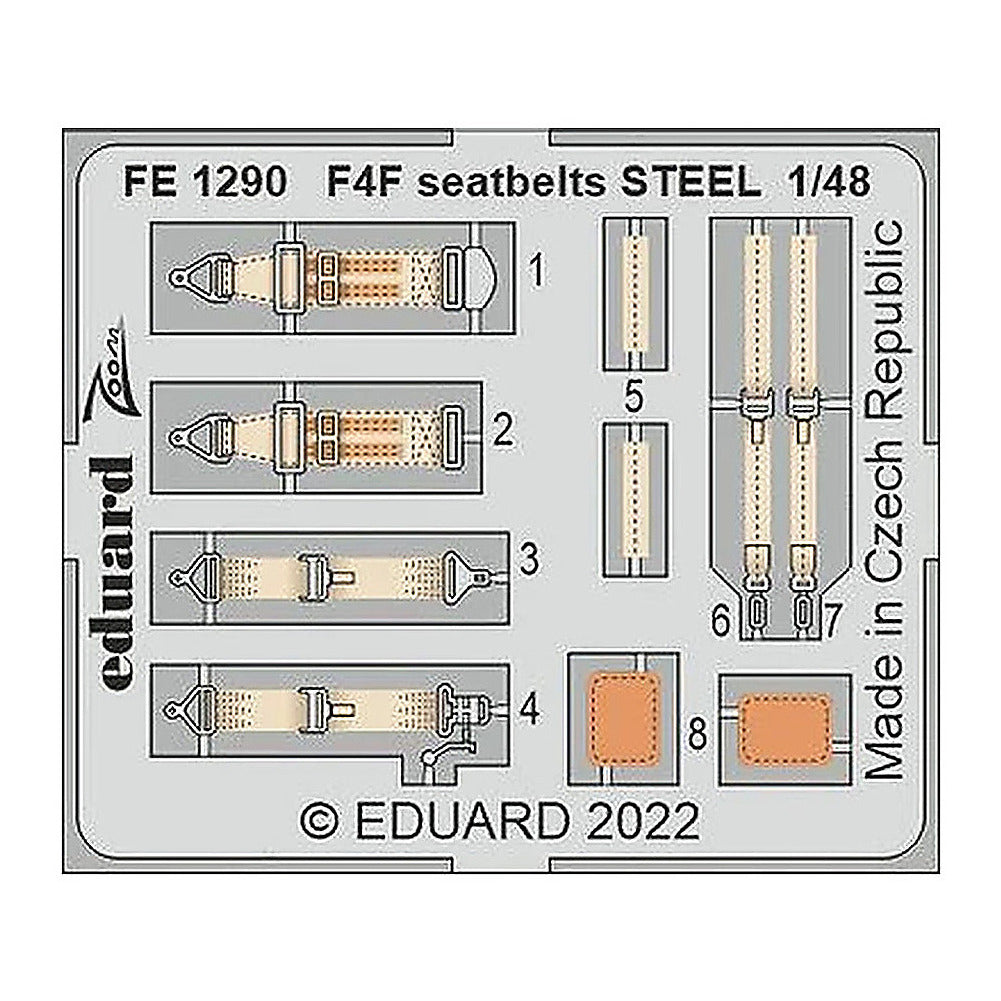 eduard fe1290 1 48 seatbelts steel for eduard