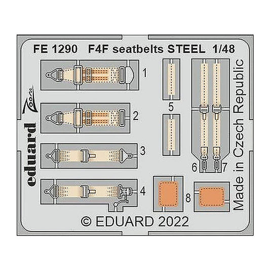eduard fe1290 1 48 seatbelts steel for eduard
