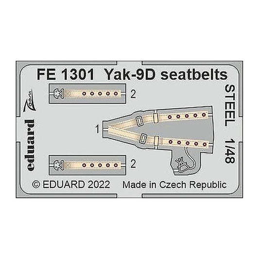 eduard fe1301 1 48 yak 9d seatbelts steel for zvezda