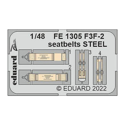 eduard fe1305 1 48 1 48 eduard f3f 2 seatbelts steel