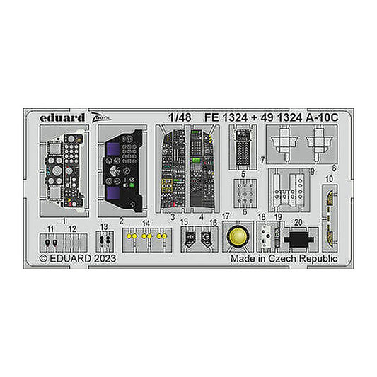 eduard fe1324 1 48 a 10c for hobby boss photo etch detail set