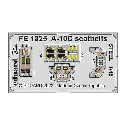 eduard fe1325 1 48 a 10c seatbelts steel for hobby boss
