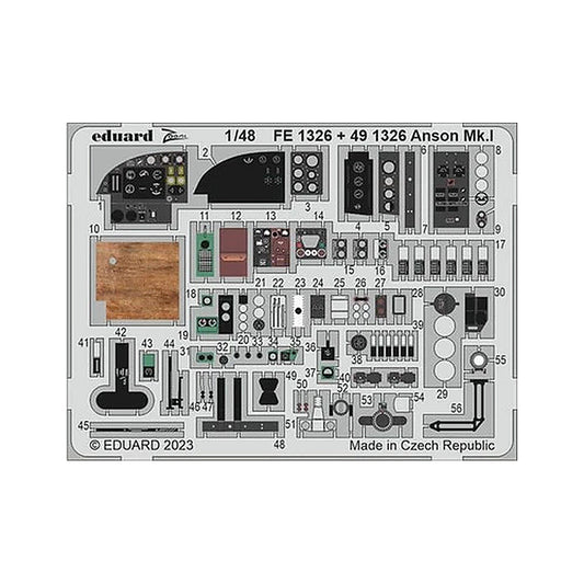 eduard fe1326 1 48 anson mk i airfix