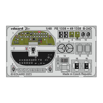 eduard fe1338 1 48 b 24d for revell photo etch detail set