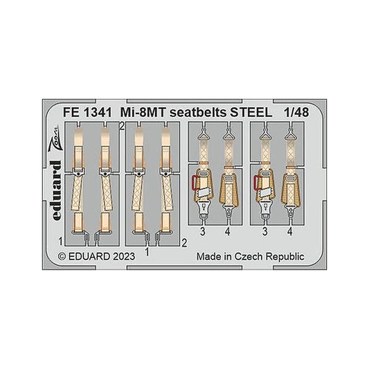 eduard fe1341 1 48 mi 8mt seatbelts steel for zvezda